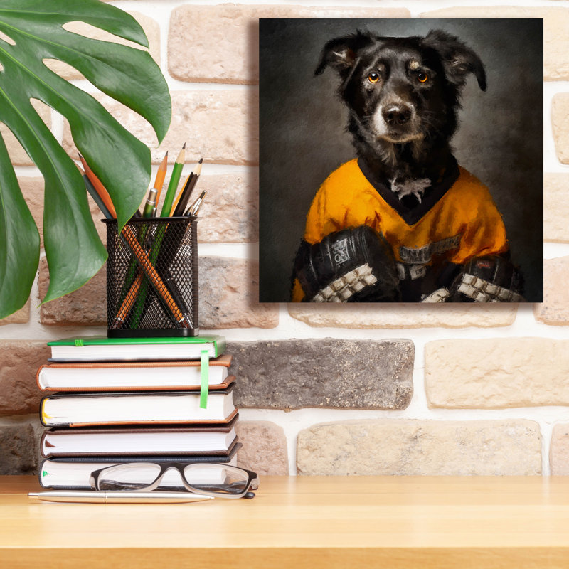 «Hockey 3» par Sean Parnell, art mural sur toile, 37 po x 37 po, H 12 po x l 12 po x P 0,75 po