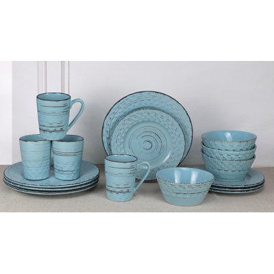 Piece Stoneware Dinnerware Set - Service for 4
