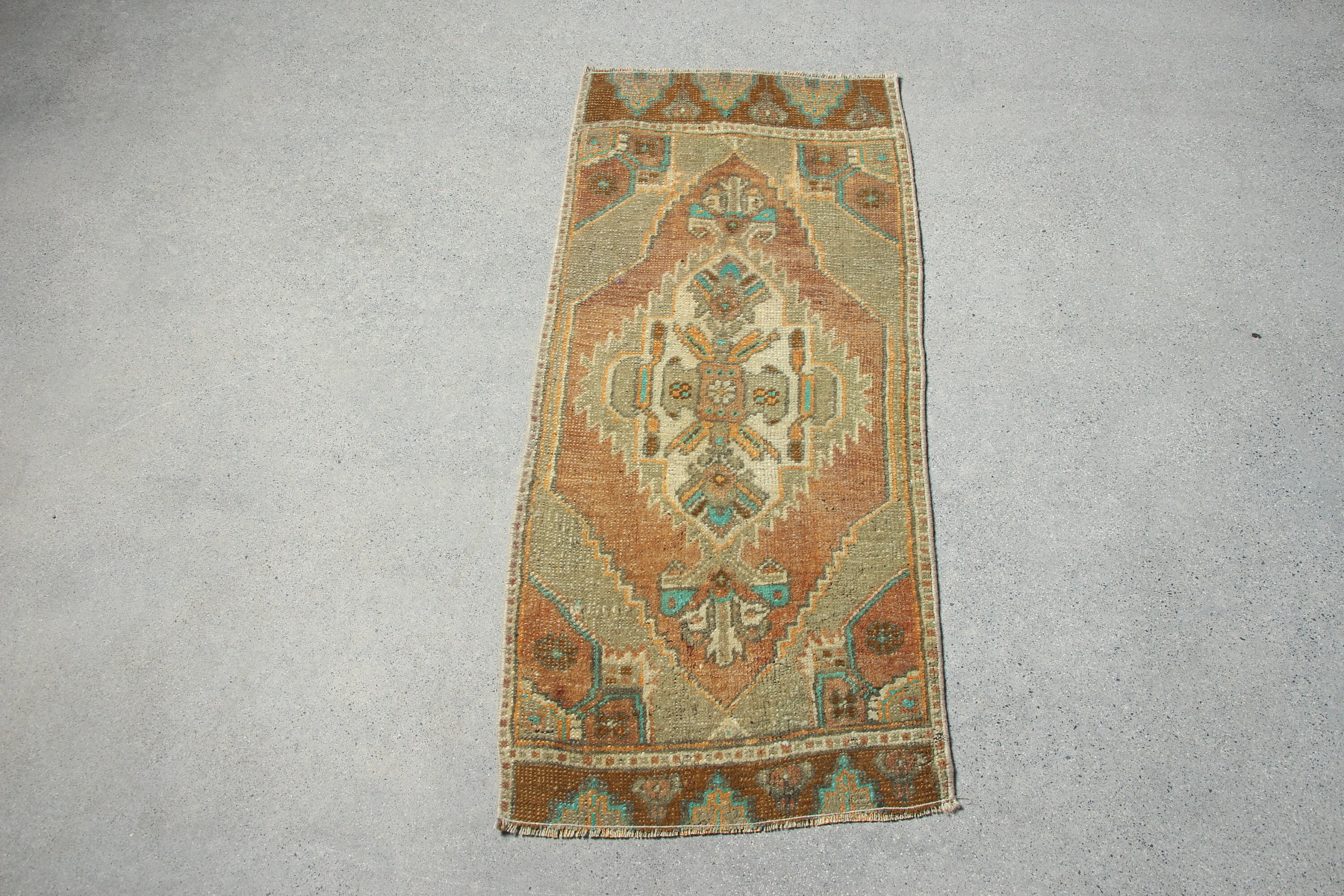 Bungalow Rose Vintage Small Turkish Anatolian Rug For Entry In Orange ...
