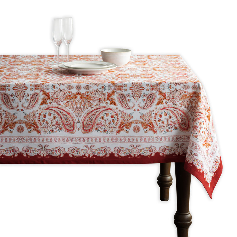 Paisley 100% Cotton Tablecloth, 120" x 60"