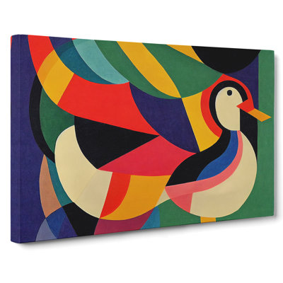 Unforgettable Abstract Duck - Wrapped Canvas