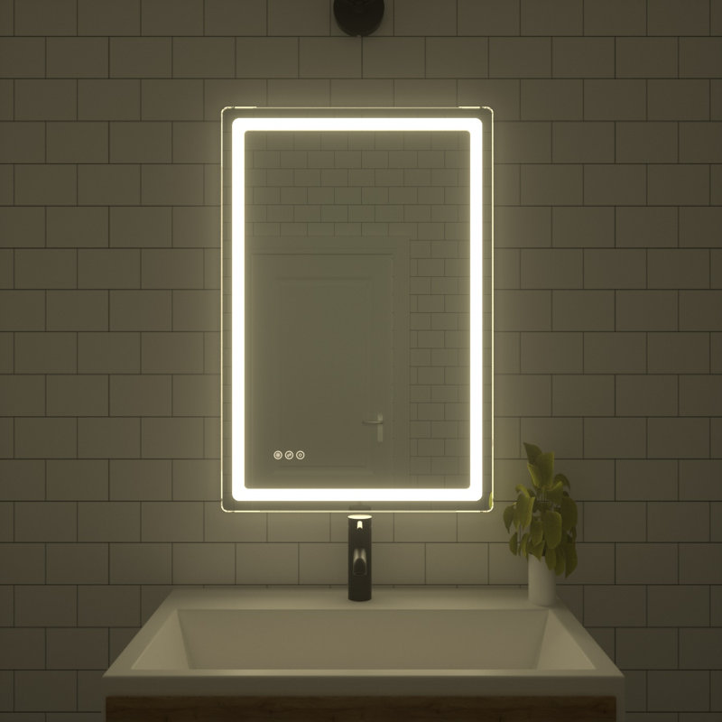 Miroir de salle de bain Daiga, 36 po x 24 po, Rectangle