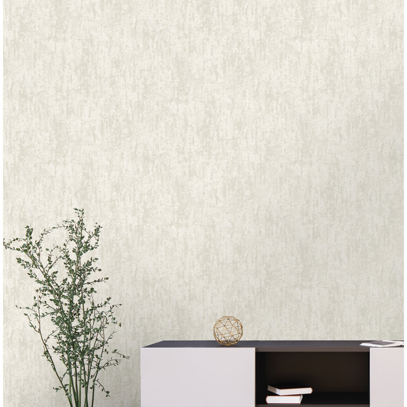 Bobbette 10m x 53cm Metallic Finish Wallpaper Roll, Pearl