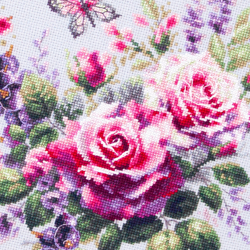 Happy Garden Counted Cross Stitch Kit by Magic Needle 70-13