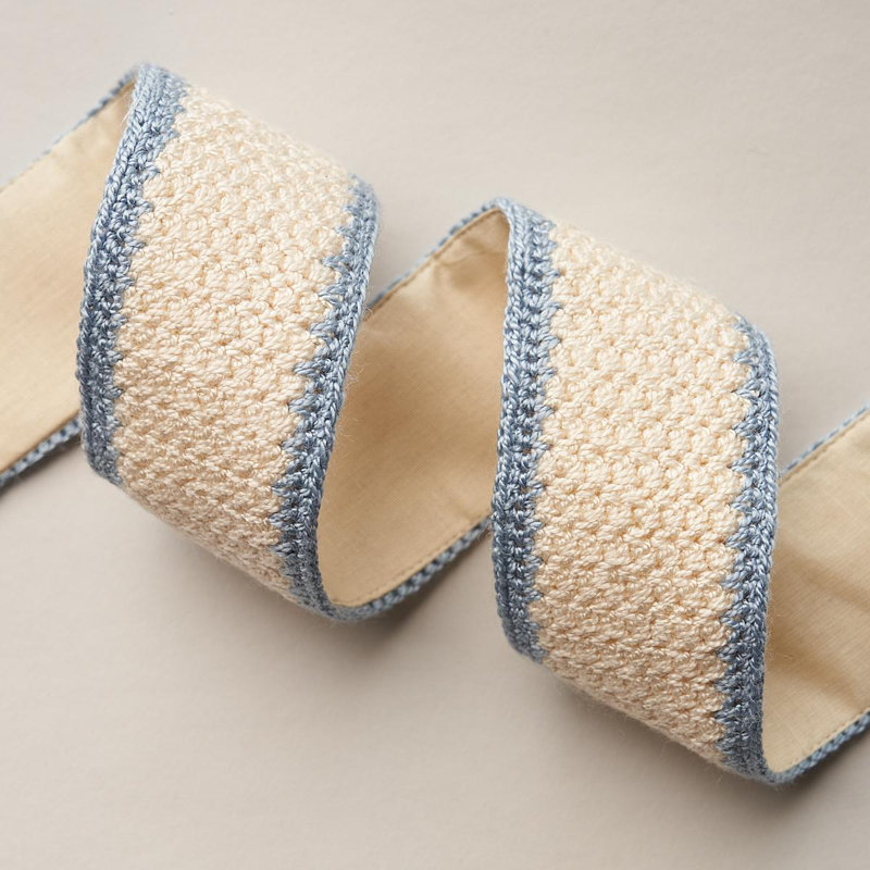 Schumacher x Mary McDonald Sylvia Crochet Tape, Cornflower