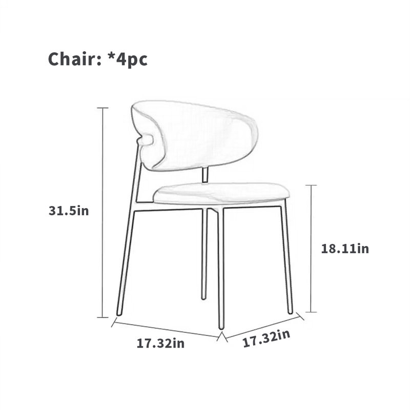 Chaise de salle à manger en bois massif bois de frêne crème rétro