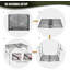 Table de barbecue pliante pour l'extérieur, table de barbecue portative à hauteur réglable avec plateau en filet