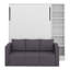 Lit escamotable avec canapé et tablettes Murphy