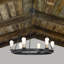 Campuzano 6 - Light Waggon Wheel Chandelier