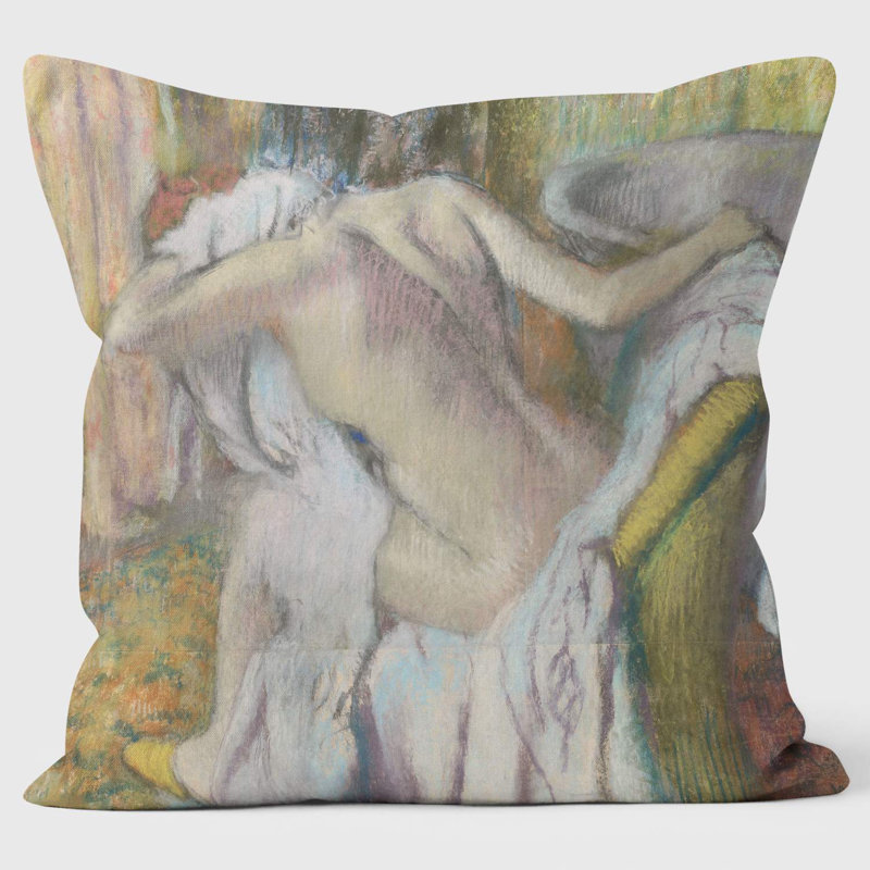 After the Bath - Edgar Degas - National Gallery Cushion
