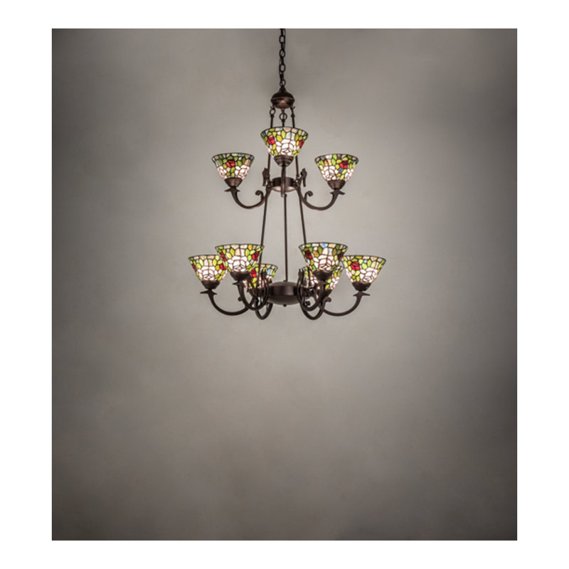Tiffany Roman 9 - Light Chandelier