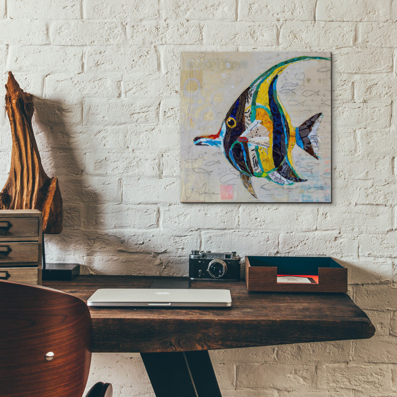 «Moorish Idol» par St. Hilaire Elizabeth, H 12 po x l 12 po x P 0,13 po