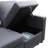 Sackcloth 5-Pieces Living Room Sofa Bed-371028198