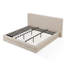 Lit plateforme tapissier Viski Brun Boucle-100964991