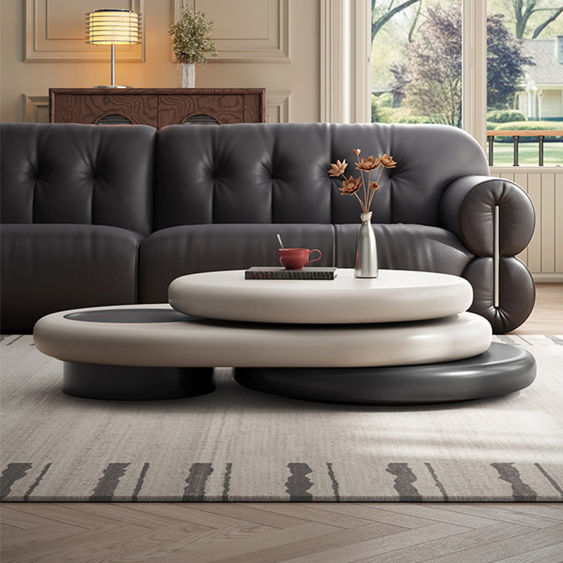 Table basse italienne de style simple, Blanc