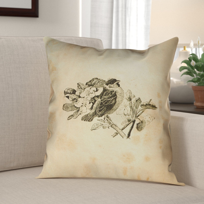 Housse de coussin oiseau double face Katelyn Smith, 16 po x 16 po