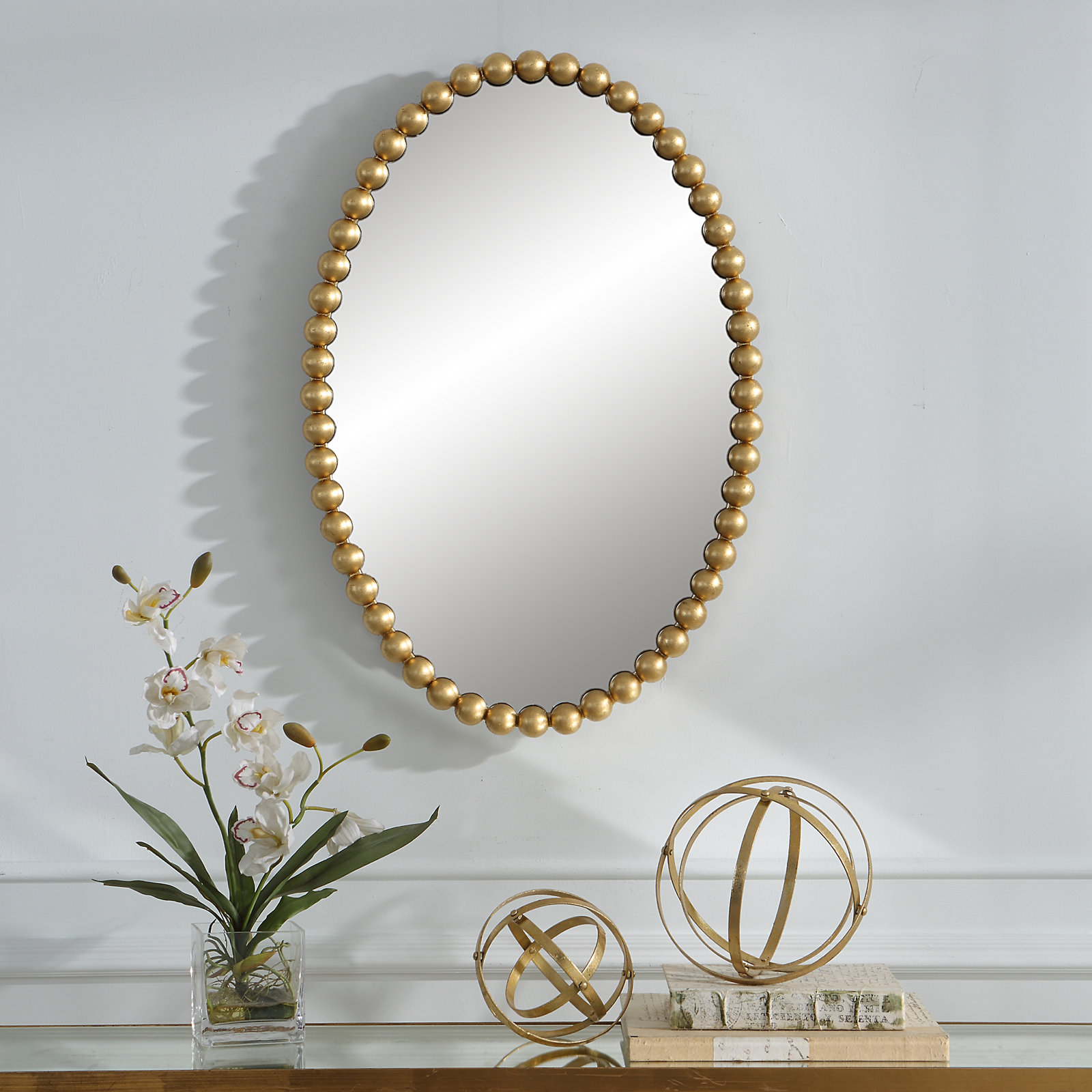 Sanne 20" Accent Mirror, Gold