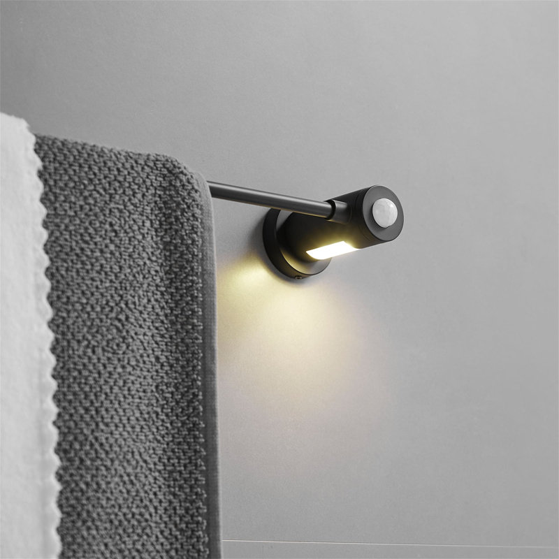 Porte-serviettes simple avec porte-serviettes mural en acier inoxydable