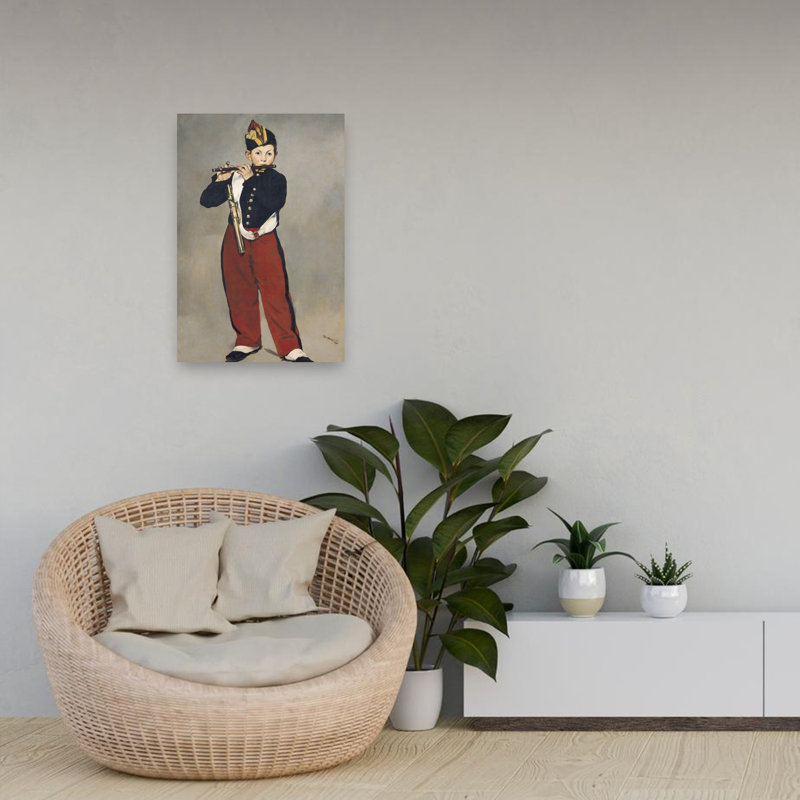 Le Fifer, 1866 Estampe d'art mural abstrait contemporain, H 24 po x l 16 po