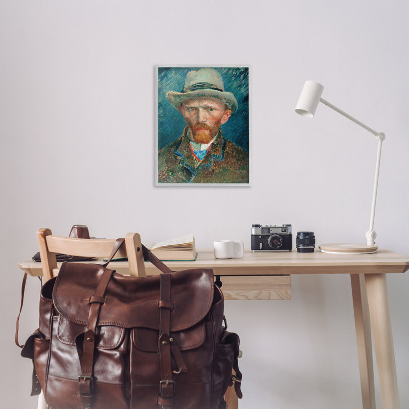 «Classic Van Gogh», art de la giclée par Vincent Van Gogh, H 30 po x l 24 po, Giclée encadrée noir minuit
