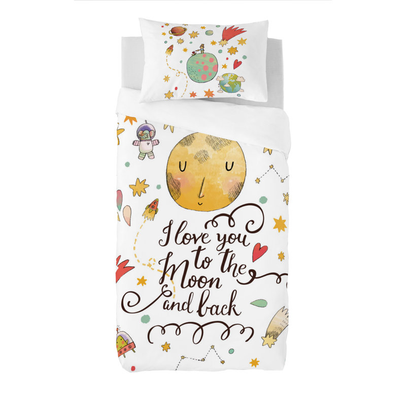 Ensemble de housse de couette pour lit simple en coton 2 pièces Gouchee Home Princep