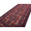 One-of-a-Kind Hand-Knotted 2'6" x 9'6" Wool Area Rug in Red/Black
