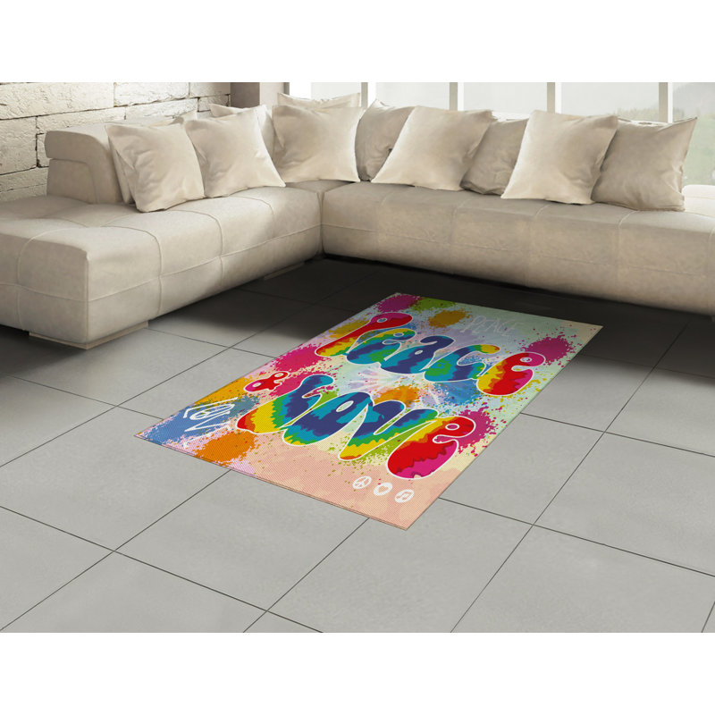 Tapis décoratif 70 po Party, Rectangle— 4 pi x 5 pi 8 po