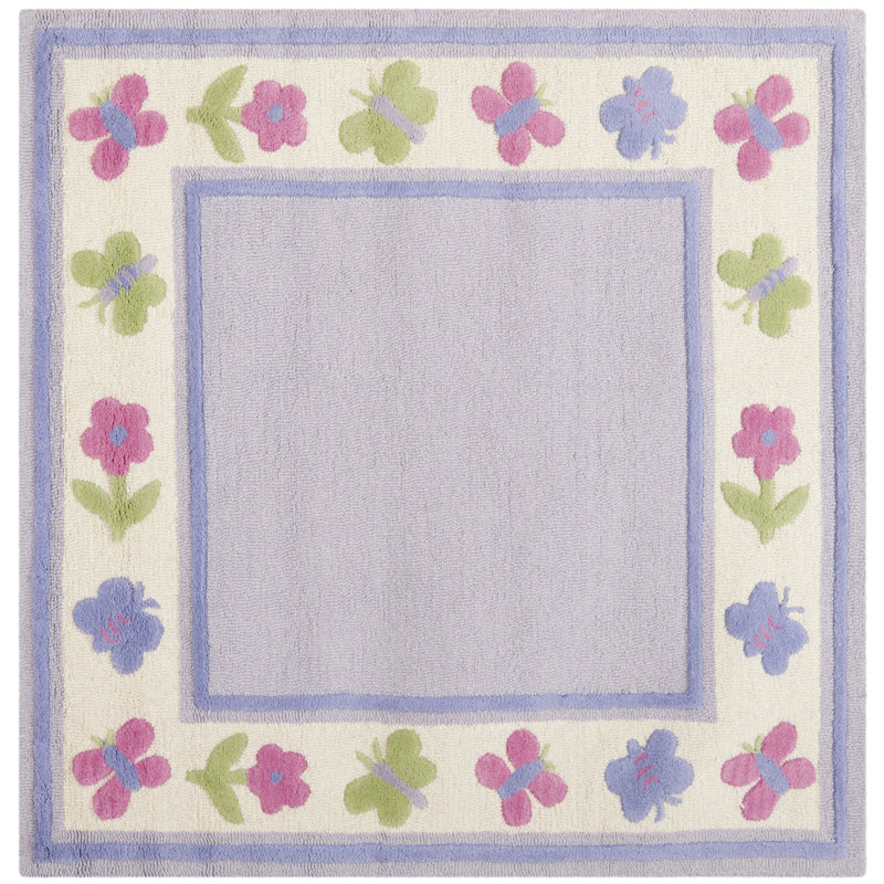 Claro Hand Tufted 80% Wool And 20% Cotton Rug, Square 5'