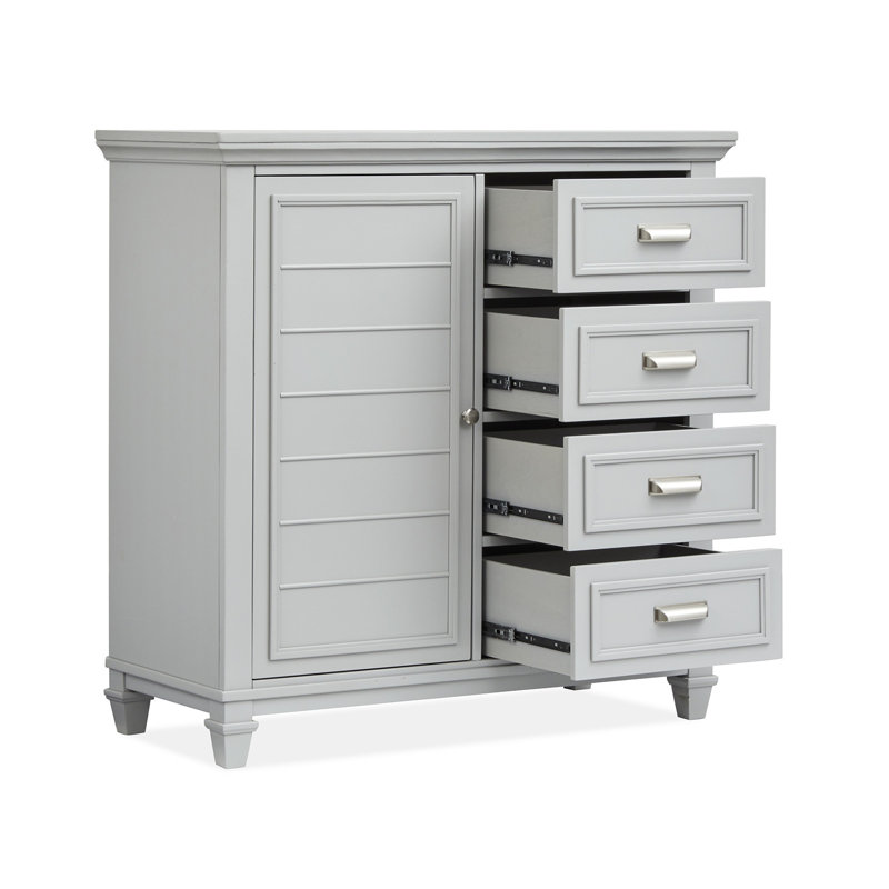 Commode de porte grise, Gris
