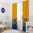 Polyester Semi Sheer Curtain Pair-61821014