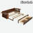 Multifunctional Daybed With Storage Drawer, Open Compartments And Hydraulic Side Table-861926404
