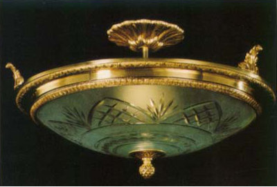 Battista Glass Semi Flush Mount