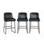 Ensemble de 3 tabourets de bar, tabourets de bar à hauteur de comptoir en cuir PU avec dossier et repose-pieds, chaises de bar rembourrées pour îlot de cuisine de salle à manger-1605815385