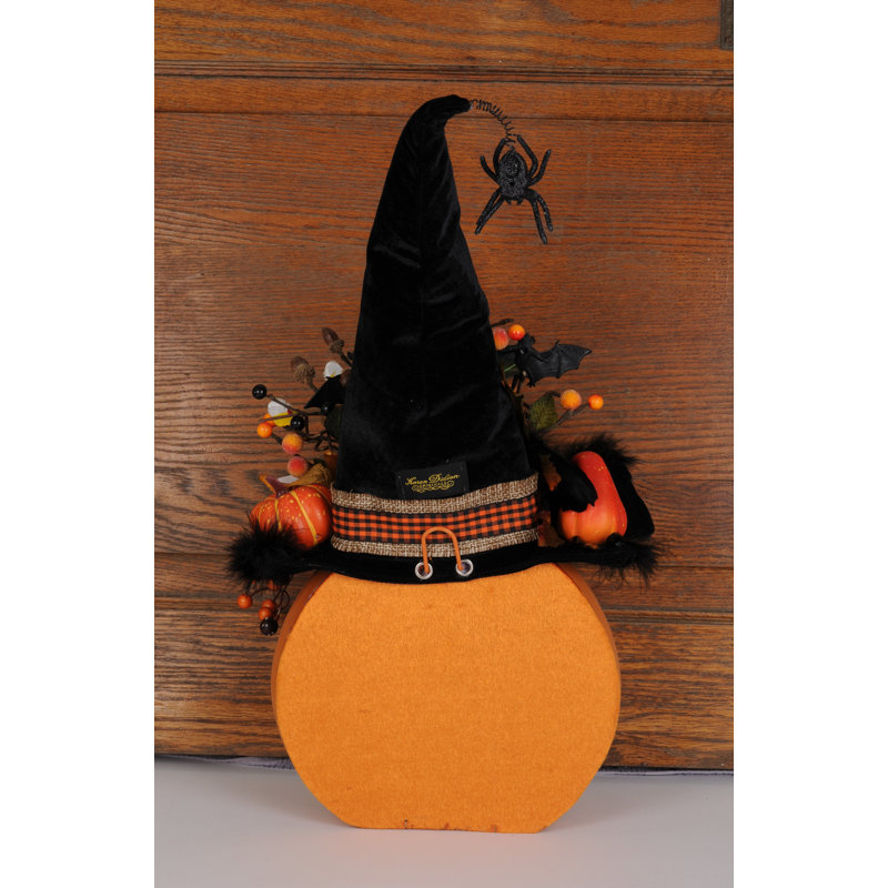 Lighted Fiber Optic Pumpkin, 22" H x 9" W x 13" D