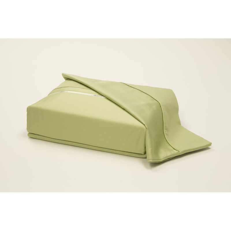 Ensemble de housse de couette standard en coton, Vert pomme, Housse de couette pour lit double