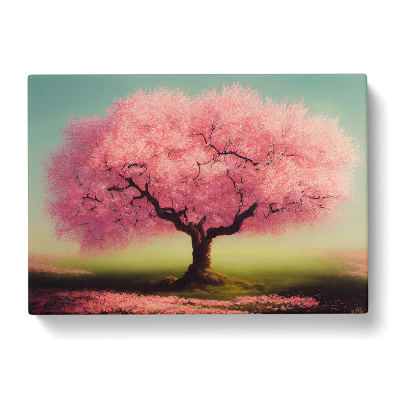 Gracious Cherry Blossom Tree - Wrapped Canvas Print, 50cm H x 76cm W x 3cm D