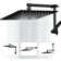 Rain Shower Head with Adjustable Extension Arm