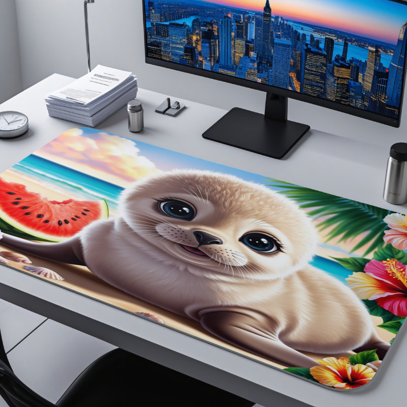 Polyester Desk Pad, 31.5x15.5