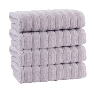 Laura Ashley Banton Jacquard White 6-Piece Cotton Bath Towel Set