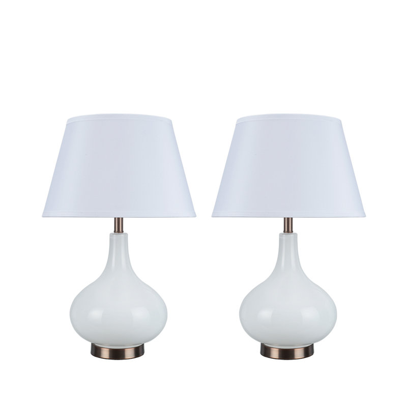 Ensemble de lampe de table 23 po Foxworth, Blanc