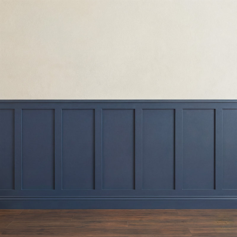 Board and Batten Wainscoting Kit, Paintable MDF Wall Paneling for Accent Wall, Pre-Cut Wall Panel Kit, 50.7" H x 176" W