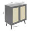 Craven 2-door Cane Cabinet
