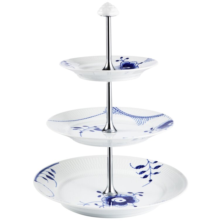 Royal Copenhagen Blue Fluted Mega Tiered Stand | Perigold