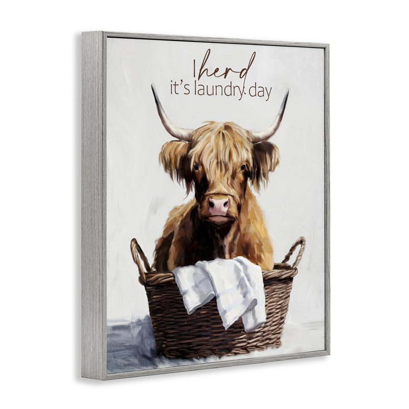 Herd It's Laundry Day, estampe numérique, conception de Kim Allen, Estampe numérique Farmhouse, H 20 po x l 16 po