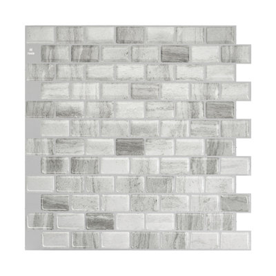 Carreau de dosseret en gel pelez et collez Ravenna 10 po x 10 po
