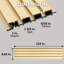 Panneaux de revêtement et de revêtement de mur d'extérieur à lattes linéaires WPC 114 po x 8,62 po-117542599-117542612
