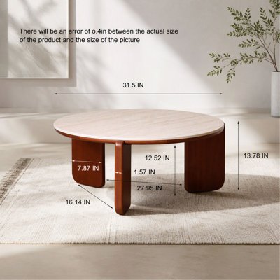 Elevating Center Table Low Table 100% Solid Oak Wood Top Plate Desk Coffee Table Width 45 x Depth 45 x Height 48 cm Study Desk Work From Home Easy To Assemble  Color Wood With Storage Shelf