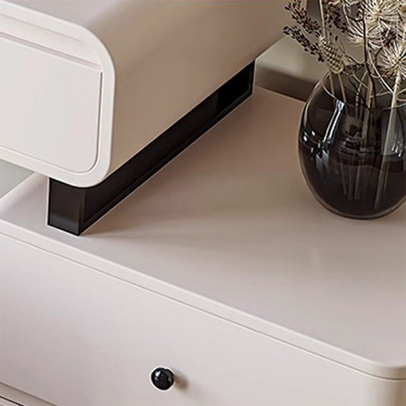 Coiffeuse avec miroir lumineux, 4 tiroirs, 1 chaise