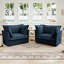 Ensemble de 2 chaises d'appoint Modern Armchairs-1570323838
