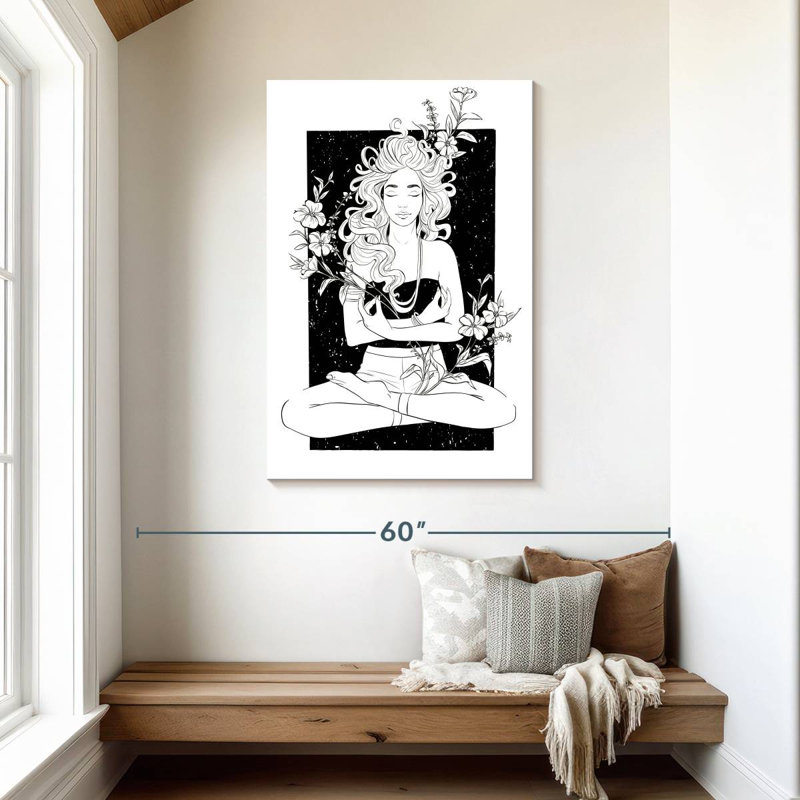 Yoga Pose Meditation, H 45 po x l 30 po